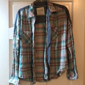 Free People Pastel Button Down